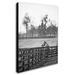 Trademark Fine Art 'Kentucky Horse Sunrise BW' Photographic Print on Wrapped Canvas in Black/White | 19 H x 14 W x 2 D in | Wayfair EM0537-C1419GG