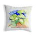 Betsy Drake Interiors Ginko Leaves Indoor/Outdoor Throw Pillow Polyester/Polyfill blend | 18 H x 18 W x 6 D in | Wayfair NC152