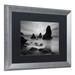 Trademark Fine Art Rodeo Beach I Black & by Moises Levy - Picture Frame Photograph Print on Canvas Canvas, in Black/White | Wayfair