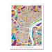 Trademark Fine Art 'Philadelphia Pennsylvania Street Map' Graphic Art on Wrapped Canvas Metal | 32 H x 24 W x 2 D in | Wayfair MT0859-C2432GG