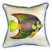 Betsy Drake Interiors Queen Angelfish Outdoor Square Pillow Cover & Insert Polyester/Polyfill blend | 12 H x 12 W x 5 D in | Wayfair SN769