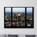 Trademark Fine Art 'Window View London City 2' Framed Photographic Print on Wrapped Canvas Canvas | 35 H x 47 W x 2 D in | Wayfair PH0045-C3547GG
