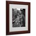 Trademark Fine Art 'Chelsea Black & White' Framed Photographic Print on Canvas in Black/White | 14 H x 11 W x 0.75 D in | Wayfair ALI0298-W1114MF