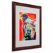 Trademark Fine Art 'Thoughtful Pitbull' Graphic Art Print on Canvas Canvas, Wood | 20" H x 16" W x 0.5" D | Wayfair ALI0246-W1620MF