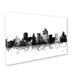 Trademark Fine Art 'Salt Lake City Utah Skyline BG-1' Graphic Art on Wrapped Canvas in White | 30 H x 47 W x 2 D in | Wayfair MW0169-C3047GG