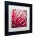 Trademark Fine Art 'Red Melody' by Beata Czyzowska Young Matted Framed Print on Canvas Canvas, Wood | 11 H x 11 W x 0.5 D in | Wayfair