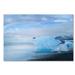 Trademark Fine Art 'Blue Exception' Photographic Print on Wrapped Canvas Canvas, Crystal in White | 30 H x 47 W x 2 D in | Wayfair PSL0627-C3047GG