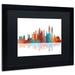 Trademark Fine Art New York New York Skyline III by Marlene Watson Framed Graphic Art Canvas, Wood | 16 H x 20 W x 0.5 D in | Wayfair