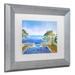 Trademark Fine Art 'Cap Martin, Monaco' by David Lloyd Glover Matted Framed Print on Canvas Canvas, Wood | 16 H x 20 W x 0.5 D in | Wayfair