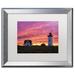 Trademark Fine Art Sky on Fire by Michael Blanchette - Framed Photographic Print on Canvas Canvas, Wood | 19.5 H x 23.5 W x 1.25 D in | Wayfair