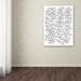 Trademark Fine Art 'Zendoodles 15' by KCDoodleArt Graphic Art on Wrapped Canvas in Black/White | 19 H x 14 W x 2 D in | Wayfair ALI3596-C1419GG