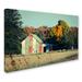 Trademark Fine Art Patriotic Barn in Field Photographic Print on Wrapped Canvas Metal | 22 H x 32 W x 2 D in | Wayfair MFG0037-C2232GG