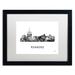 Trademark Fine Art "Roanoke Virginia Skyline WB-BW" by Marlene Watson Framed Graphic Art Canvas, Wood | 16 H x 20 W x 0.5 D in | Wayfair