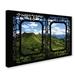 Trademark Fine Art "Window Wall" by Philippe Hugonnard Photographic Print on Wrapped Canvas Metal in Green | 22 H x 32 W x 2 D in | Wayfair