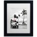 Trademark Fine Art 'Color Splash Vintage Photography' Framed Vintage Advertisement Canvas in Black/White | 14 H x 11 W x 0.5 D in | Wayfair
