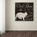 Trademark Fine Art 'Les Chats I' by Color Bakery Graphic Art on Wrapped Canvas Canvas | 14 H x 14 W x 2 D in | Wayfair ALI4479-C1414GG