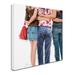 Trademark Fine Art 'Girls' Print on Canvas in Blue/White | 18 H x 18 W x 2 D in | Wayfair ALI9150-C1818GG