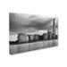 Trademark Fine Art 'City Hall & the Shard, London' Photographic Print on Wrapped Canvas in Black/White | 16 H x 24 W x 2 D in | Wayfair