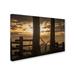 Trademark Fine Art 'Saddle Sunset' Photographic Print on Wrapped Canvas Canvas, Wood | 12 H x 19 W x 2 D in | Wayfair ALI8071-C1219GG