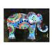 Trademark Fine Art 'Boho Elephant 1' Print on Wrapped Canvas Metal | 24 H x 32 W x 2 D in | Wayfair ALI12169-C2432GG