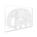 Trademark Fine Art 'Big Elephant 1' Graphic Art Print on Wrapped Canvas in White/Black | 35 H x 47 W x 2 D in | Wayfair ALI11950-C3547GG