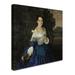 Trademark Fine Art 'Lady In Blue Portrait Of Martynova' Print on Wrapped Canvas Canvas | 14 H x 14 W x 2 D in | Wayfair AA00414-C1414GG