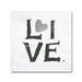 Trademark Fine Art 'Live Gray Heart' Textual Art on Wrapped Canvas in Gray/White | 18 H x 18 W x 2 D in | Wayfair WAP01472-C1818GG
