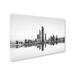 Trademark Fine Art 'Abu Dhabi Urban Reflection' Photographic Print on Wrapped Canvas in Black/White | 16 H x 24 W x 2 D in | Wayfair