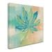 Trademark Fine Art 'Beach Cove Leaves' Print on Wrapped Canvas Canvas | 24 H x 24 W x 2 D in | Wayfair WAP01527-C2424GG