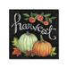 Trademark Fine Art 'Autumn Harvest IV Square' Textual Art on Wrapped Canvas in Black | 35 H x 35 W x 2 D in | Wayfair WAP01608-C3535GG