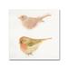 Trademark Fine Art 'Watercolor Birds II Sq' Print on Wrapped Canvas Canvas | 18 H x 18 W x 2 D in | Wayfair WAP01569-C1818GG