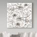 Trademark Fine Art 'Bird Toile Sepia' Graphic Art Print on Wrapped Canvas in Black/White | 14 H x 14 W x 2 D in | Wayfair ALI20678-C1414GG