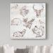 Trademark Fine Art 'Animal Pattern Gray Rough Words' Graphic Art Print on Wrapped Canvas Canvas | 14 H x 14 W x 2 D in | Wayfair ALI20747-C1414GG