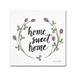 Trademark Fine Art 'Happy to Bee Home Words I' Graphic Art Print on Wrapped Canvas in Black | 35 H x 35 W x 2 D in | Wayfair WAP01723-C3535GG