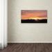 Trademark Fine Art "Valley Sunset" by Kurt Shaffer Photographic Print on Wrapped Canvas Canvas | 10 H x 19 W x 2 D in | Wayfair KS0188-C1019GG