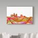 Trademark Fine Art 'Des Moines Iowa Skyline' Graphic Art Print on Wrapped Canvas Canvas | 12 H x 19 W x 2 D in | Wayfair MW00681-C1219GG