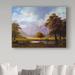 Trademark Fine Art 'Mountain Scene 2' Oil Painting Print on Wrapped Canvas Metal | 24 H x 32 W x 2 D in | Wayfair ALI20223-C2432GG