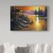 Trademark Fine Art 'Boy Fishing' Acrylic Painting Print on Wrapped Canvas Metal | 22 H x 32 W x 2 D in | Wayfair ALI25894-C2232GG