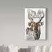 Trademark Fine Art 'Giant Eland Oil Painting Print on Wrapped Canvas' Graphic Art Print on Wrapped Canvas in Green | 32 H x 22 W x 2 D in | Wayfair