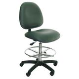 Industrial Seating Drafting Chair Upholstered | 42 H x 26 W x 26 D in | Wayfair PE20W-V-GREY 232