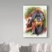 Trademark Fine Art 'Orangutan Soul' Vintage Advertisement on Wrapped Canvas in White/Black | 47 H x 35 W x 2 D in | Wayfair ALI25472-C3547GG