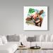 Trademark Fine Art Cow Photograph by Howard Robinson - Wrapped Canvas Graphic Art Print Canvas in Blue/Brown/Green | 18 H x 18 W x 2 D in | Wayfair