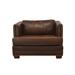 Armchair - Westland and Birch Millbury 46" Wide Top Grain Leather Armchair Genuine Leather in Brown | 34 H x 46 W x 44 D in | Wayfair Millbury-C-9