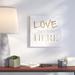 Ivy Bronx Love Grows Here BG - Textual Art Print on Canvas Canvas, Wood in White | 20 H x 20 W x 1.5 D in | Wayfair IVBX1586 41380103