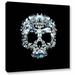 Ivy Bronx Cool Skull Graphic Art on Wrapped Canvas Canvas, Crystal in White | 36 H x 36 W x 2 D in | Wayfair IVYB7330 40406577