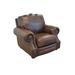 Club Chair - Westland and Birch Winchester 121.92Cm Wide Top Grain Leather Club Chair Wood/Genuine Leather in Brown | 37 H x 48 W x 45 D in | Wayfair