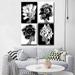 Ivy Bronx Mod Swag - 4 Piece Wrapped Canvas Print Set Metal in Black/Gray/Green | 32 H x 24 W x 1.5 D in | Wayfair IVYB1146 38354764