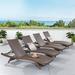 Ivy Bronx Coopersburg Chaise Lounge Metal/Wicker/Rattan in Brown | 15.5 H x 28 W x 79.25 D in | Outdoor Furniture | Wayfair IVYB1159 38374045