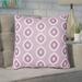 Ivy Bronx Malachi Circles Indoor/Outdoor Pillow Cover Polyester in Indigo | 18 H x 18 W x 3.5 D in | Wayfair IVYB2635 39189733