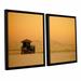 ArtWall 1095Aa by Lindsey Janich 2 Piece Framed Photographic Print on Wrapped Canvas Set Metal in Brown | 32 H x 48 W x 2 D in | Wayfair
